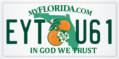 FL license plate EYTU61