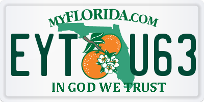 FL license plate EYTU63