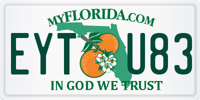 FL license plate EYTU83