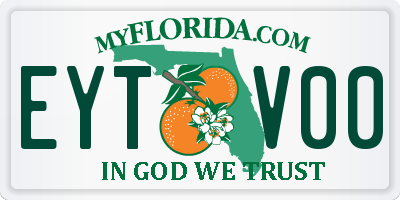 FL license plate EYTV00