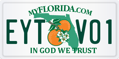 FL license plate EYTV01