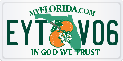 FL license plate EYTV06