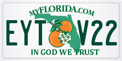 FL license plate EYTV22