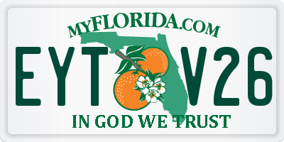 FL license plate EYTV26