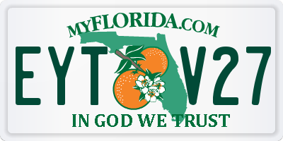 FL license plate EYTV27