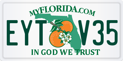 FL license plate EYTV35