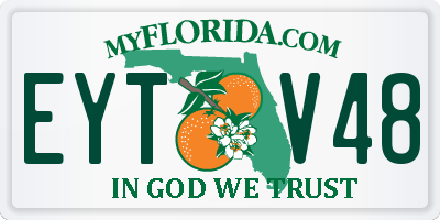 FL license plate EYTV48