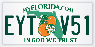 FL license plate EYTV51