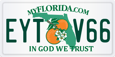 FL license plate EYTV66