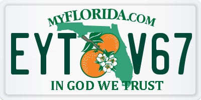 FL license plate EYTV67