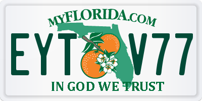 FL license plate EYTV77