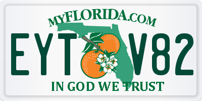 FL license plate EYTV82