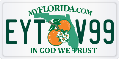 FL license plate EYTV99