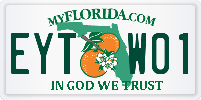 FL license plate EYTW01