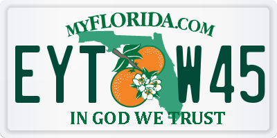 FL license plate EYTW45