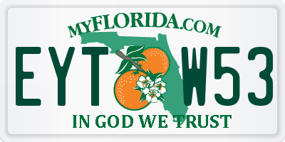 FL license plate EYTW53