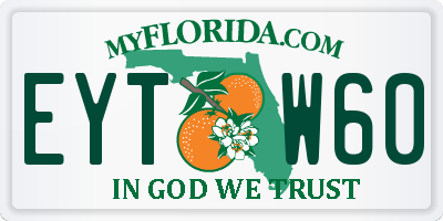 FL license plate EYTW60