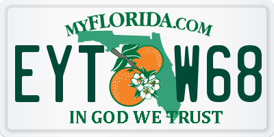 FL license plate EYTW68
