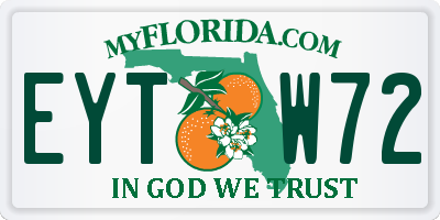 FL license plate EYTW72