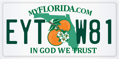 FL license plate EYTW81