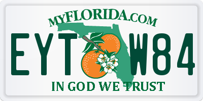 FL license plate EYTW84