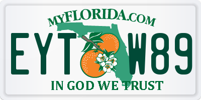 FL license plate EYTW89