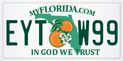 FL license plate EYTW99
