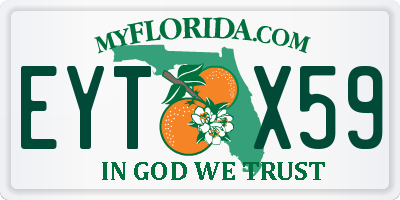 FL license plate EYTX59