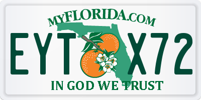 FL license plate EYTX72