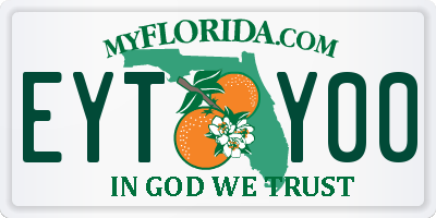 FL license plate EYTY00