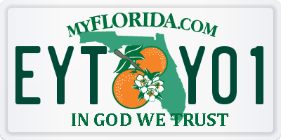 FL license plate EYTY01