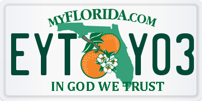 FL license plate EYTY03