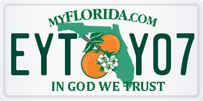 FL license plate EYTY07