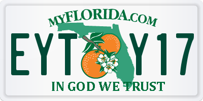 FL license plate EYTY17