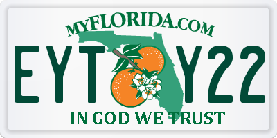 FL license plate EYTY22
