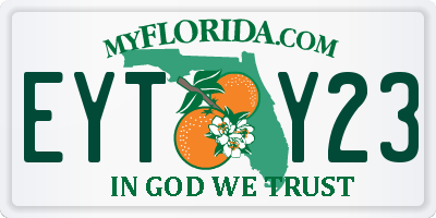 FL license plate EYTY23