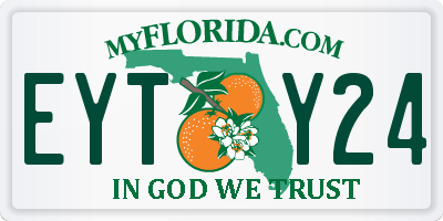 FL license plate EYTY24