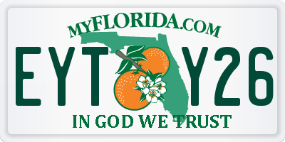 FL license plate EYTY26