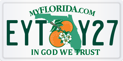 FL license plate EYTY27