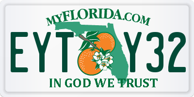 FL license plate EYTY32