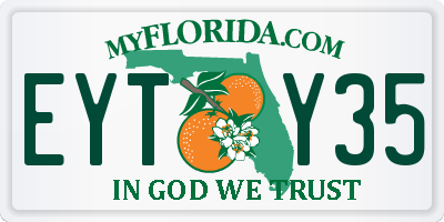 FL license plate EYTY35
