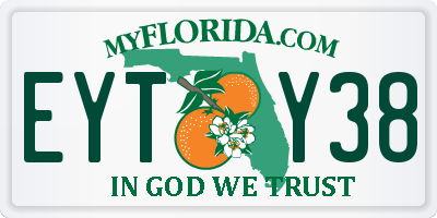 FL license plate EYTY38