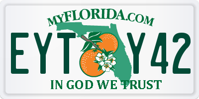 FL license plate EYTY42