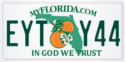 FL license plate EYTY44