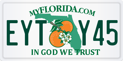 FL license plate EYTY45