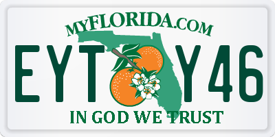 FL license plate EYTY46