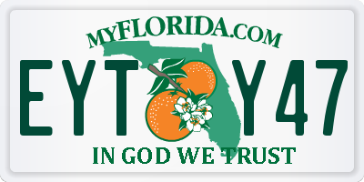FL license plate EYTY47