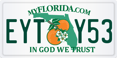 FL license plate EYTY53