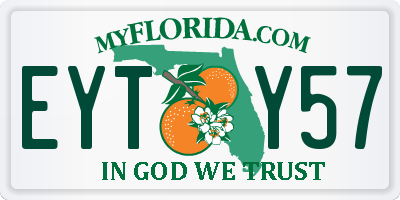 FL license plate EYTY57