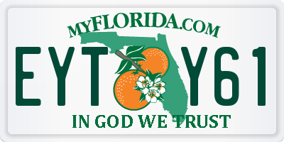FL license plate EYTY61